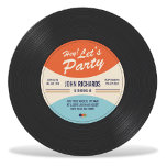 Invitación de cumpleaños a un registro de cosecha<br><div class="desc">Diseño vectorial de registros inspirado en vintage que se puede personalizar con el texto.</div>