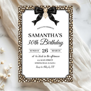 Invitación de cumpleaños adulto con estampado de g