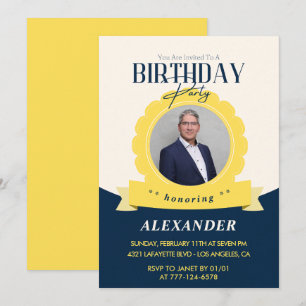 Invitación de cumpleaños adulto cumpleaños 75 Mode