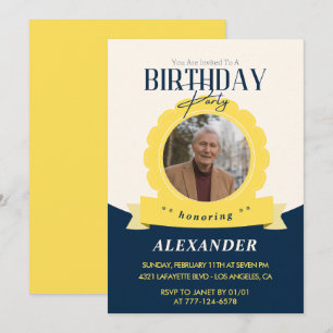 Invitación de cumpleaños adulto cumpleaños 80 Mode