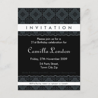 INVITACIÓN DE CUMPLEAÑOS ADULTOS :: L3 con estampa