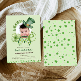 Invitación de cumpleaños afortunado del día de San