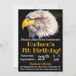 invitación de cumpleaños águila