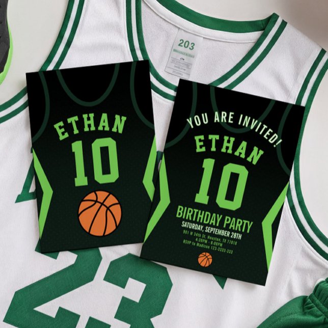 Invitación de cumpleaños al baloncesto (Subido por el creador)