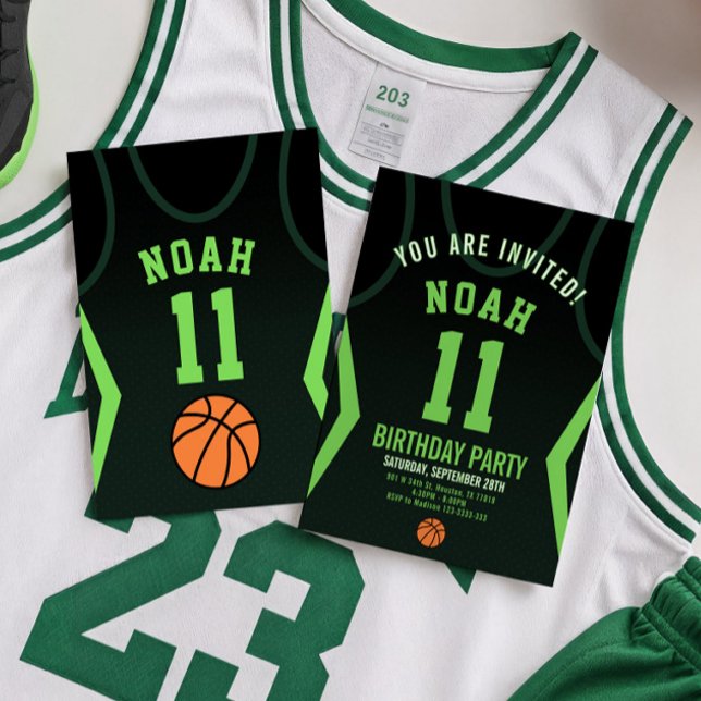 Invitación de cumpleaños al baloncesto (Subido por el creador)