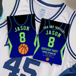 Invitación de cumpleaños al baloncesto