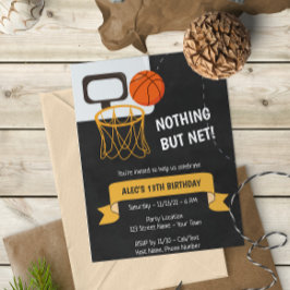 Invitación de cumpleaños al baloncesto