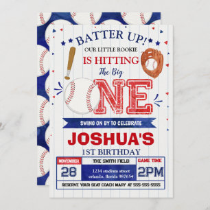 Invitación de cumpleaños al béisbol