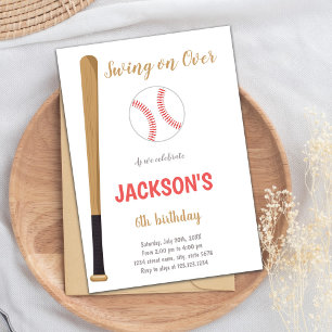 Invitación de cumpleaños al béisbol