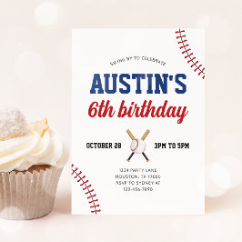 Invitación de cumpleaños al béisbol