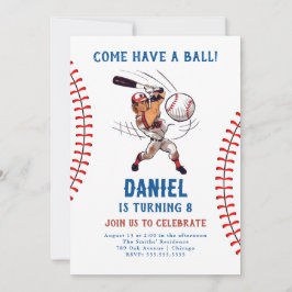 Invitación de cumpleaños al béisbol