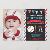 Invitación de cumpleaños al beisbol Fiesta de prim