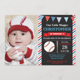 Invitación de cumpleaños al beisbol Fiesta de prim