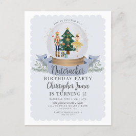Invitación de cumpleaños al cascanueces de Navidad