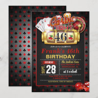 Invitación de cumpleaños al Casino 46th