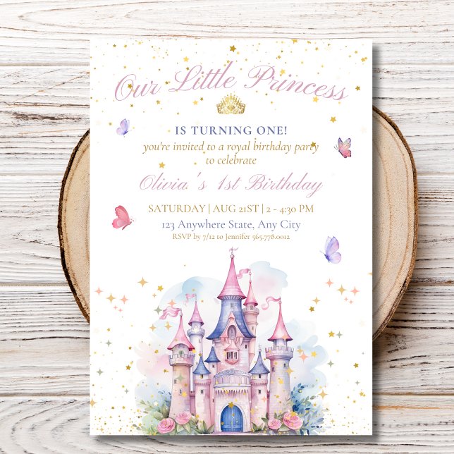 Invitación de cumpleaños al castillo de la princes (Subido por el creador)