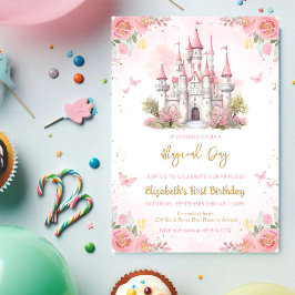 Invitación de cumpleaños al castillo de la princes