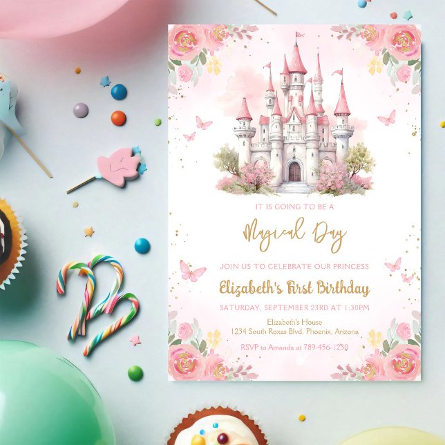 Invitación de cumpleaños al castillo de la princes (Subido por el creador)