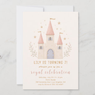 Invitación de cumpleaños al castillo de la princes