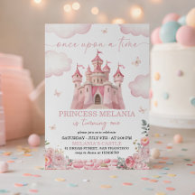 Invitación de cumpleaños al castillo de princesa r