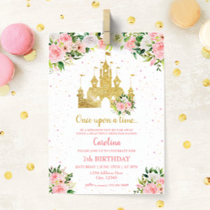Invitación de cumpleaños al castillo de Princess