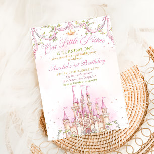 Invitación de cumpleaños al Castillo Princesa de c