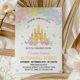 Invitación de cumpleaños al Castillo Princesa de O