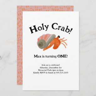 Invitación de cumpleaños al Crab Hermit del Sagrad