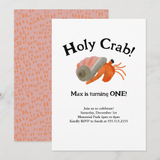 Invitación de cumpleaños al Crab Hermit del Sagrad
