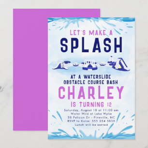 Invitación de cumpleaños al Curso de Obstáculos de