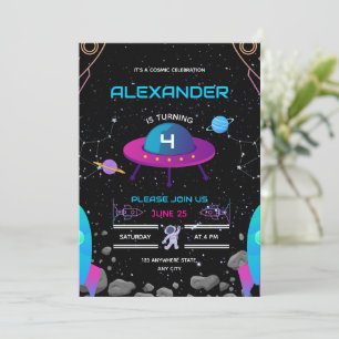 Invitación de cumpleaños al espacio exterior, Desp