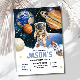 Invitación de cumpleaños al espacio exterior, Gala
