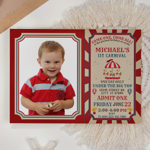 Invitación de cumpleaños al Festival de Carnaval R