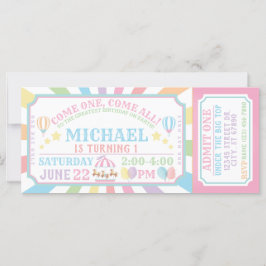 Invitación de cumpleaños al Festival de Circo