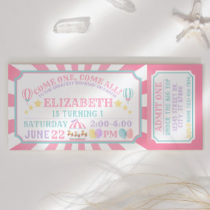 Invitación de cumpleaños al Festival de Circo