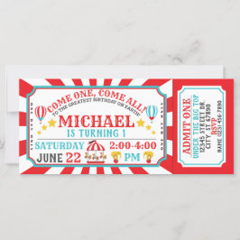 Invitación de cumpleaños al Festival de Circo