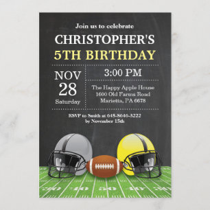 Invitación de cumpleaños al fútbol fiesta de cumpl
