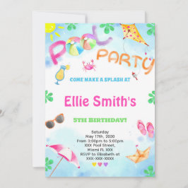 Invitación de cumpleaños al grupo de chicas