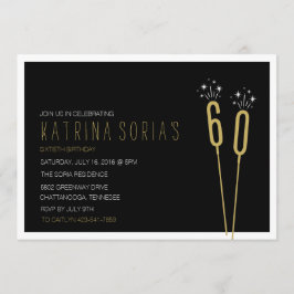 Invitación de cumpleaños al hito Sparkler Soiree