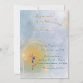 Invitación de cumpleaños al jardín de hadas mágica
