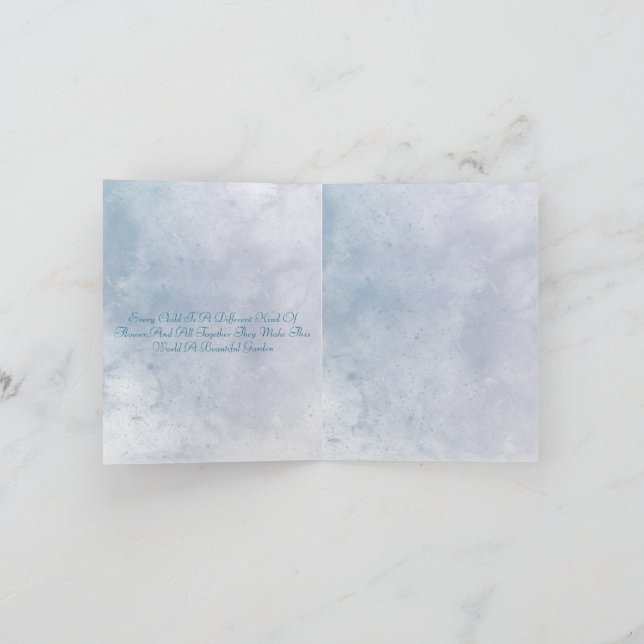 Invitación de cumpleaños al jardín de hadas mágica (Interior)