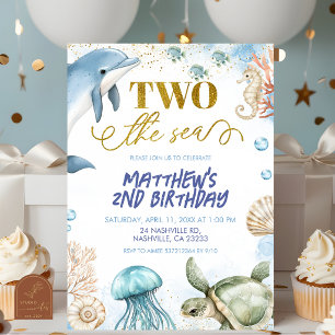 invitación de cumpleaños al mar DOS