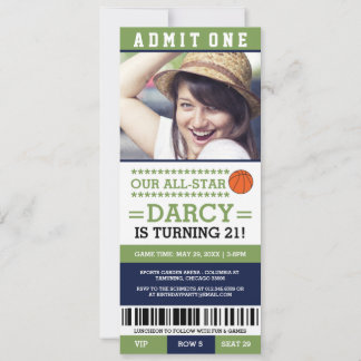Invitación de cumpleaños al partido de baloncesto