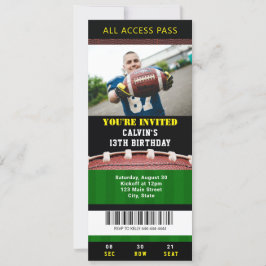 Invitación de cumpleaños al partido de fútbol