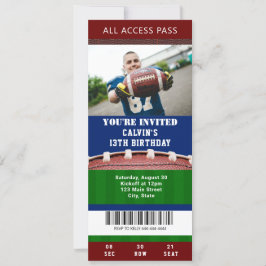 Invitación de cumpleaños al partido de fútbol