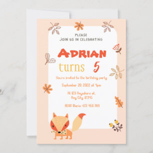 Invitación de cumpleaños al pequeño Ilustracion Fo