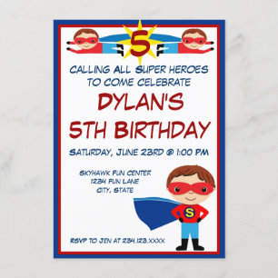 Invitación de cumpleaños al personaje de libro de