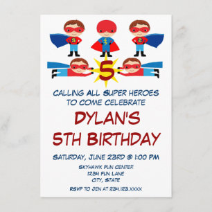 Invitación de cumpleaños al personaje de libro de