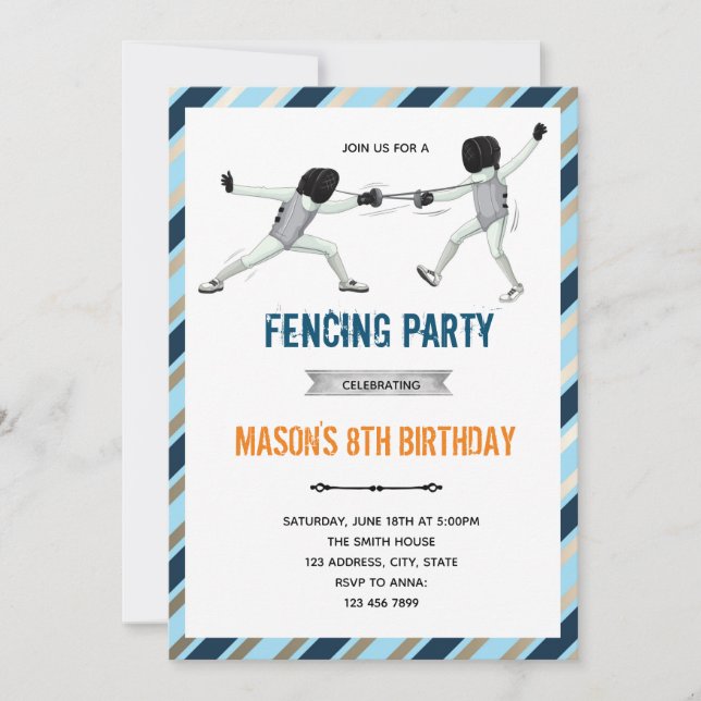 Invitación de cumpleaños al tema del fiesta de cer (Anverso)