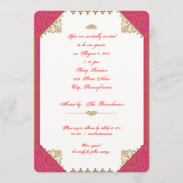 Invitación de cumpleaños al tema étnico marroquí